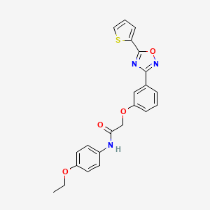 N-(4-ethoxyphenyl)-2-{3-[5-(thiophen-2-yl)-1,2,4-oxadiazol-3-yl]phenoxy}acetamide