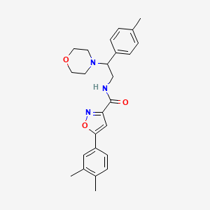 5-(3,4-dimethylphenyl)-N-[2-(4-methylphenyl)-2-(morpholin-4-yl)ethyl]-1,2-oxazole-3-carboxamide