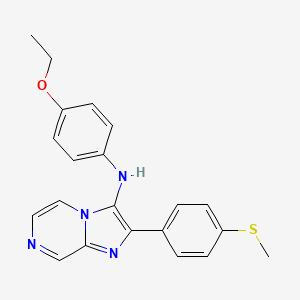 N-(4-ethoxyphenyl)-2-[4-(methylsulfanyl)phenyl]imidazo[1,2-a]pyrazin-3-amine