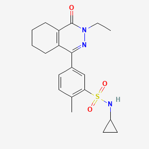 N-cyclopropyl-5-(3-ethyl-4-oxo-3,4,5,6,7,8-hexahydrophthalazin-1-yl)-2-methylbenzenesulfonamide