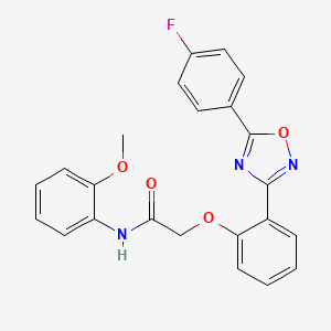 2-{2-[5-(4-fluorophenyl)-1,2,4-oxadiazol-3-yl]phenoxy}-N-(2-methoxyphenyl)acetamide