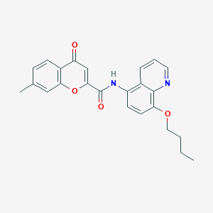 N-(8-butoxyquinolin-5-yl)-7-methyl-4-oxo-4H-chromene-2-carboxamide