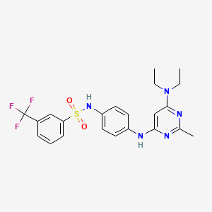 N-(4-((6-(diethylamino)-2-methylpyrimidin-4-yl)amino)phenyl)-3-(trifluoromethyl)benzenesulfonamide