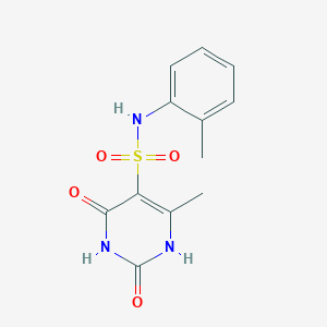 2-hydroxy-4-methyl-N-(2-methylphenyl)-6-oxo-1,6-dihydropyrimidine-5-sulfonamide