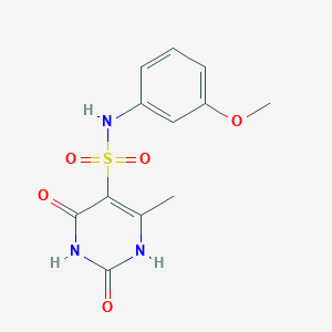 2,4-dihydroxy-N-(3-methoxyphenyl)-6-methylpyrimidine-5-sulfonamide