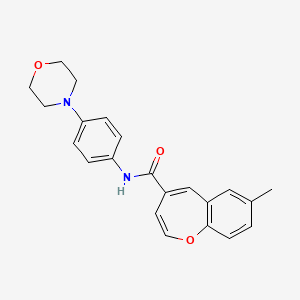 7-methyl-N-[4-(morpholin-4-yl)phenyl]-1-benzoxepine-4-carboxamide