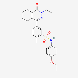 N-(4-ethoxyphenyl)-5-(3-ethyl-4-oxo-3,4,5,6,7,8-hexahydrophthalazin-1-yl)-2-methylbenzenesulfonamide