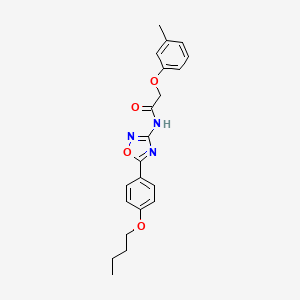 N-[5-(4-butoxyphenyl)-1,2,4-oxadiazol-3-yl]-2-(3-methylphenoxy)acetamide