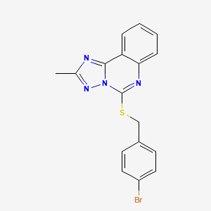 5-[(4-Bromobenzyl)thio]-2-methyl[1,2,4]triazolo[1,5-c]quinazoline