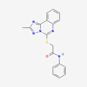 2-[(2-methyl[1,2,4]triazolo[1,5-c]quinazolin-5-yl)sulfanyl]-N-phenylacetamide