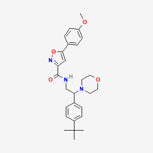 N-[2-(4-tert-butylphenyl)-2-(morpholin-4-yl)ethyl]-5-(4-methoxyphenyl)-1,2-oxazole-3-carboxamide