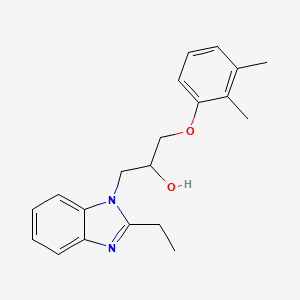 molecular formula C20H24N2O2 B11302859 1-(2,3-dimethylphenoxy)-3-(2-ethyl-1H-benzimidazol-1-yl)propan-2-ol 