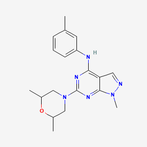 6-(2,6-dimethylmorpholin-4-yl)-1-methyl-N-(3-methylphenyl)-1H-pyrazolo[3,4-d]pyrimidin-4-amine