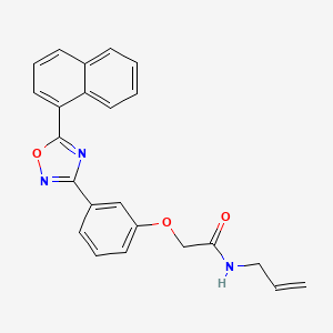 2-{3-[5-(naphthalen-1-yl)-1,2,4-oxadiazol-3-yl]phenoxy}-N-(prop-2-en-1-yl)acetamide