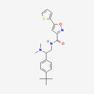 N-[2-(4-tert-butylphenyl)-2-(dimethylamino)ethyl]-5-(thiophen-2-yl)-1,2-oxazole-3-carboxamide