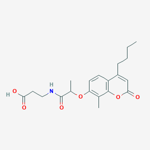 N-{2-[(4-butyl-8-methyl-2-oxo-2H-chromen-7-yl)oxy]propanoyl}-beta-alanine