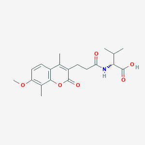 N-[3-(7-methoxy-4,8-dimethyl-2-oxo-2H-chromen-3-yl)propanoyl]-D-valine