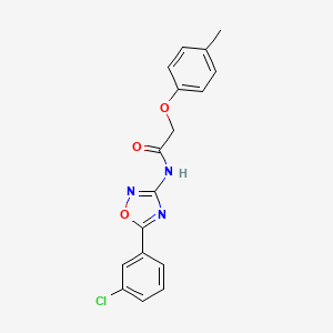 N-[5-(3-chlorophenyl)-1,2,4-oxadiazol-3-yl]-2-(4-methylphenoxy)acetamide