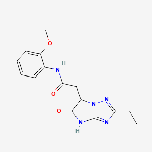 2-(2-ethyl-5-oxo-5,6-dihydro-4H-imidazo[1,2-b][1,2,4]triazol-6-yl)-N-(2-methoxyphenyl)acetamide