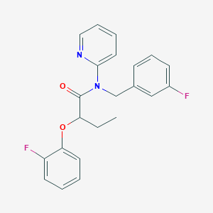 N-(3-fluorobenzyl)-2-(2-fluorophenoxy)-N-(pyridin-2-yl)butanamide