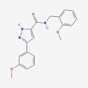 N-(2-methoxybenzyl)-5-(3-methoxyphenyl)-1H-pyrazole-3-carboxamide