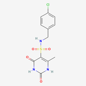 N-(4-chlorobenzyl)-2-hydroxy-4-methyl-6-oxo-1,6-dihydropyrimidine-5-sulfonamide