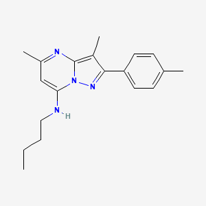 N-butyl-3,5-dimethyl-2-(4-methylphenyl)pyrazolo[1,5-a]pyrimidin-7-amine