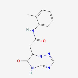 N-(2-methylphenyl)-2-(5-oxo-5,6-dihydro-4H-imidazo[1,2-b][1,2,4]triazol-6-yl)acetamide