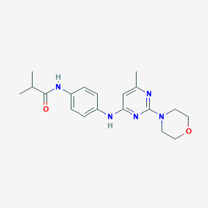 N-(4-((6-methyl-2-morpholinopyrimidin-4-yl)amino)phenyl)isobutyramide