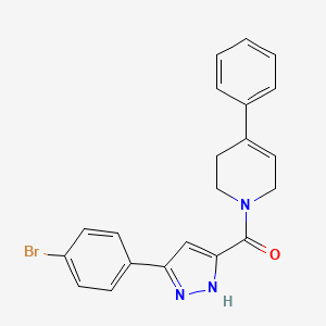 [5-(4-bromophenyl)-1H-pyrazol-3-yl](4-phenyl-3,6-dihydropyridin-1(2H)-yl)methanone