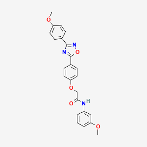 N-(3-methoxyphenyl)-2-{4-[3-(4-methoxyphenyl)-1,2,4-oxadiazol-5-yl]phenoxy}acetamide