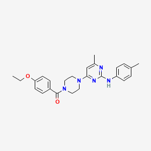 4-[4-(4-ethoxybenzoyl)piperazin-1-yl]-6-methyl-N-(4-methylphenyl)pyrimidin-2-amine