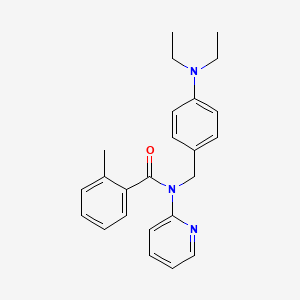 N-[4-(diethylamino)benzyl]-2-methyl-N-(pyridin-2-yl)benzamide