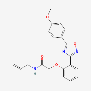 2-{2-[5-(4-methoxyphenyl)-1,2,4-oxadiazol-3-yl]phenoxy}-N-(prop-2-en-1-yl)acetamide