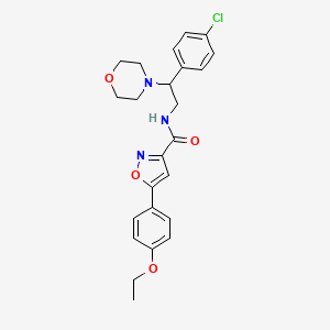 N-[2-(4-chlorophenyl)-2-(morpholin-4-yl)ethyl]-5-(4-ethoxyphenyl)-1,2-oxazole-3-carboxamide