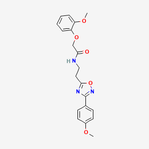 2-(2-methoxyphenoxy)-N-{2-[3-(4-methoxyphenyl)-1,2,4-oxadiazol-5-yl]ethyl}acetamide