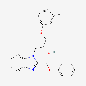 1-(3-methylphenoxy)-3-[2-(phenoxymethyl)-1H-benzimidazol-1-yl]propan-2-ol