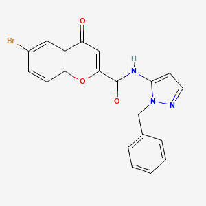 N-(1-benzyl-1H-pyrazol-5-yl)-6-bromo-4-oxo-4H-chromene-2-carboxamide