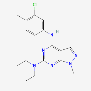 N~4~-(3-chloro-4-methylphenyl)-N~6~,N~6~-diethyl-1-methyl-1H-pyrazolo[3,4-d]pyrimidine-4,6-diamine