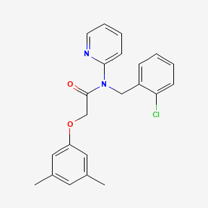 molecular formula C22H21ClN2O2 B11303214 N-(2-chlorobenzyl)-2-(3,5-dimethylphenoxy)-N-(pyridin-2-yl)acetamide 