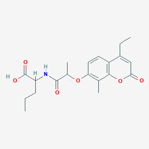 N-{2-[(4-ethyl-8-methyl-2-oxo-2H-chromen-7-yl)oxy]propanoyl}norvaline