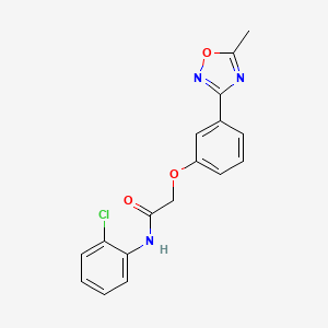 N-(2-chlorophenyl)-2-[3-(5-methyl-1,2,4-oxadiazol-3-yl)phenoxy]acetamide