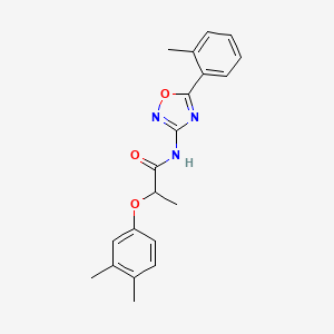 2-(3,4-dimethylphenoxy)-N-[5-(2-methylphenyl)-1,2,4-oxadiazol-3-yl]propanamide