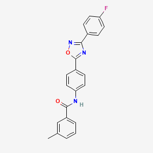 N-{4-[3-(4-fluorophenyl)-1,2,4-oxadiazol-5-yl]phenyl}-3-methylbenzamide