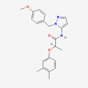 2-(3,4-dimethylphenoxy)-N-[1-(4-methoxybenzyl)-1H-pyrazol-5-yl]propanamide