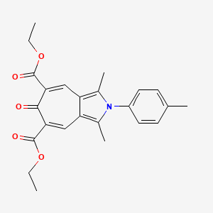 Diethyl 1,3-dimethyl-2-(4-methylphenyl)-6-oxo-2,6-dihydrocyclohepta[c]pyrrole-5,7-dicarboxylate