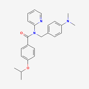 N-[4-(dimethylamino)benzyl]-4-(propan-2-yloxy)-N-(pyridin-2-yl)benzamide