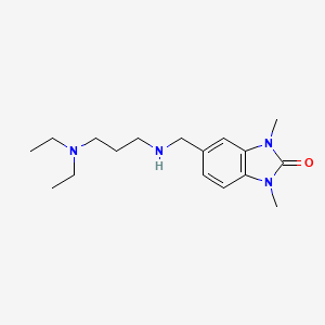 5-({[3-(diethylamino)propyl]amino}methyl)-1,3-dimethyl-1,3-dihydro-2H-benzimidazol-2-one