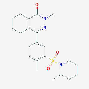 2-methyl-4-{4-methyl-3-[(2-methylpiperidin-1-yl)sulfonyl]phenyl}-5,6,7,8-tetrahydrophthalazin-1(2H)-one