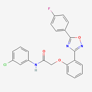 N-(3-chlorophenyl)-2-{2-[5-(4-fluorophenyl)-1,2,4-oxadiazol-3-yl]phenoxy}acetamide